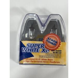 SUPER WHITE Xe XENON PREMIUM NEW!Xe4200K HID LOOK H3 SW 12V 55W HEADLIGHT BULB